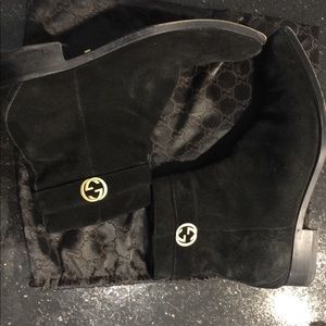 Gucci men’s suede boots